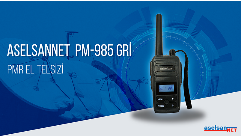  Aselsannet PM-985 GRİ PMR El Telsizi